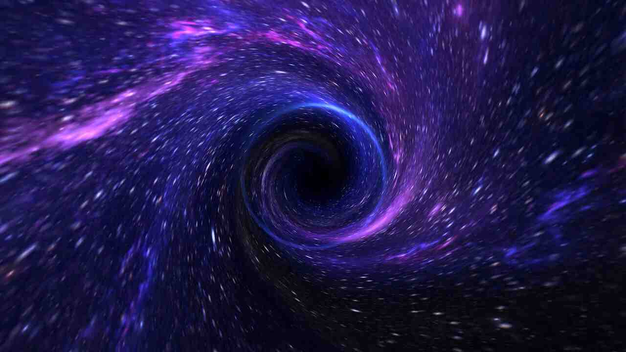 Spiral galaxy with bright galactic core