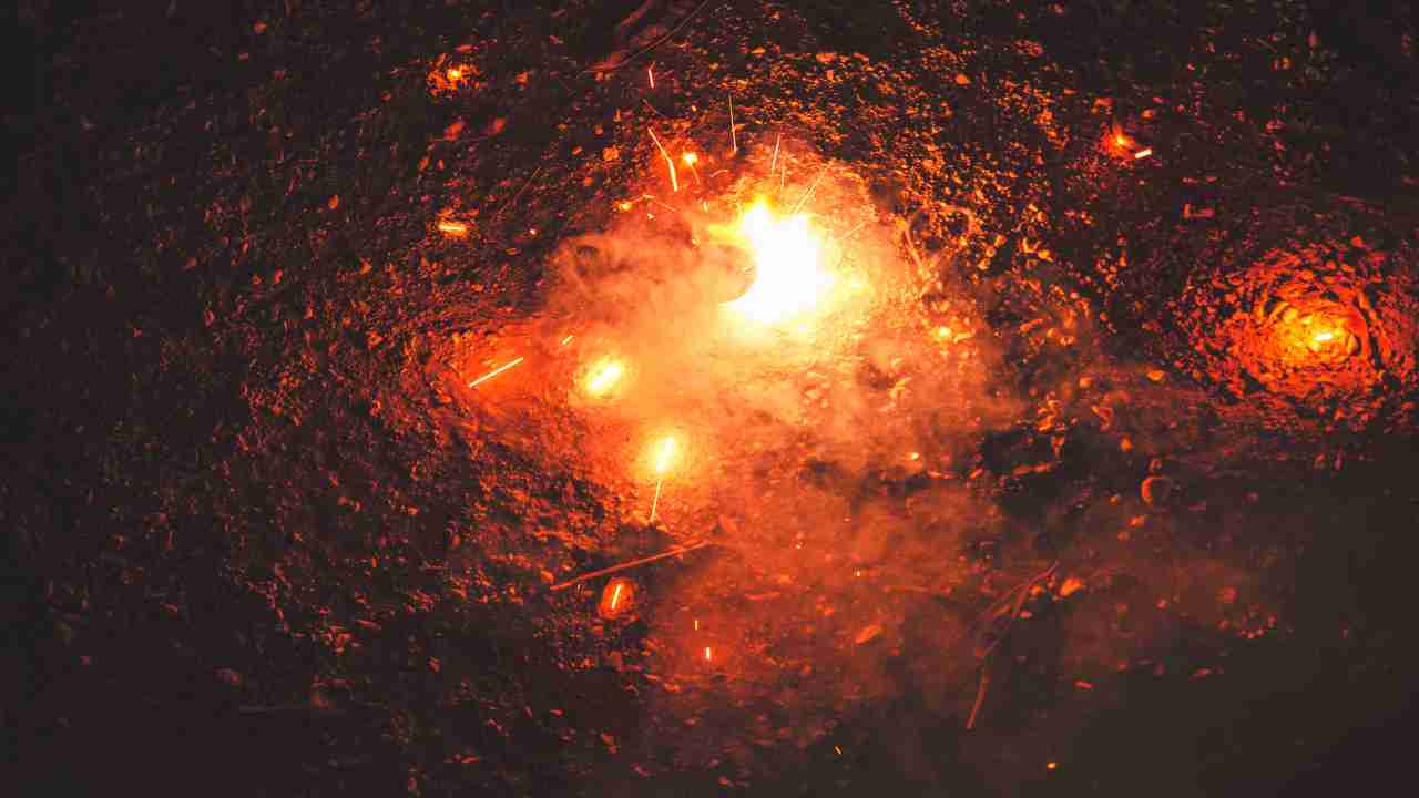 Spiral galaxy with bright galactic core