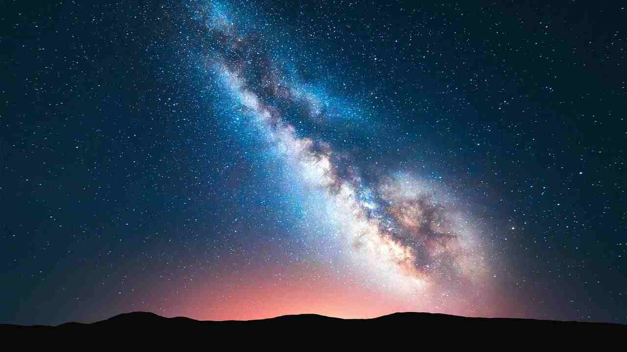 Spiral galaxy with bright galactic core